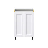 Hugo&Borg Rosemont 24-in W x 34.5-in H x 24-in D Glacier White Base Fully Assembled Cabinet (Flat Panel Shaker Door Style)