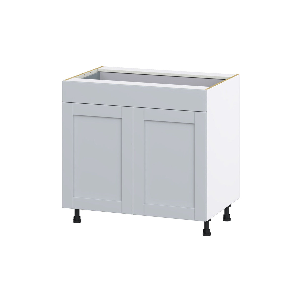Hugo&Borg Charlesberg 36-in W x 34.5-in H x 24-in D Gray 1-Drawer Base Fully Assembled Cabinet (Flat Panel Shaker Style)