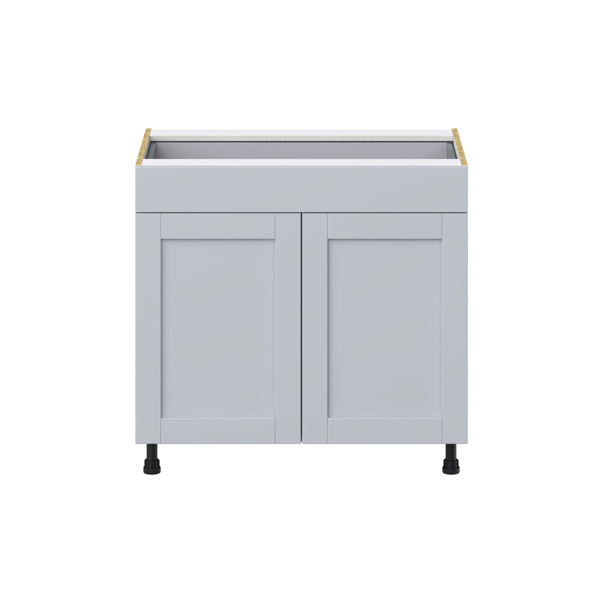 Hugo&Borg Charlesberg 36-in W x 34.5-in H x 24-in D Gray 1-Drawer Base Fully Assembled Cabinet (Flat Panel Shaker Style)