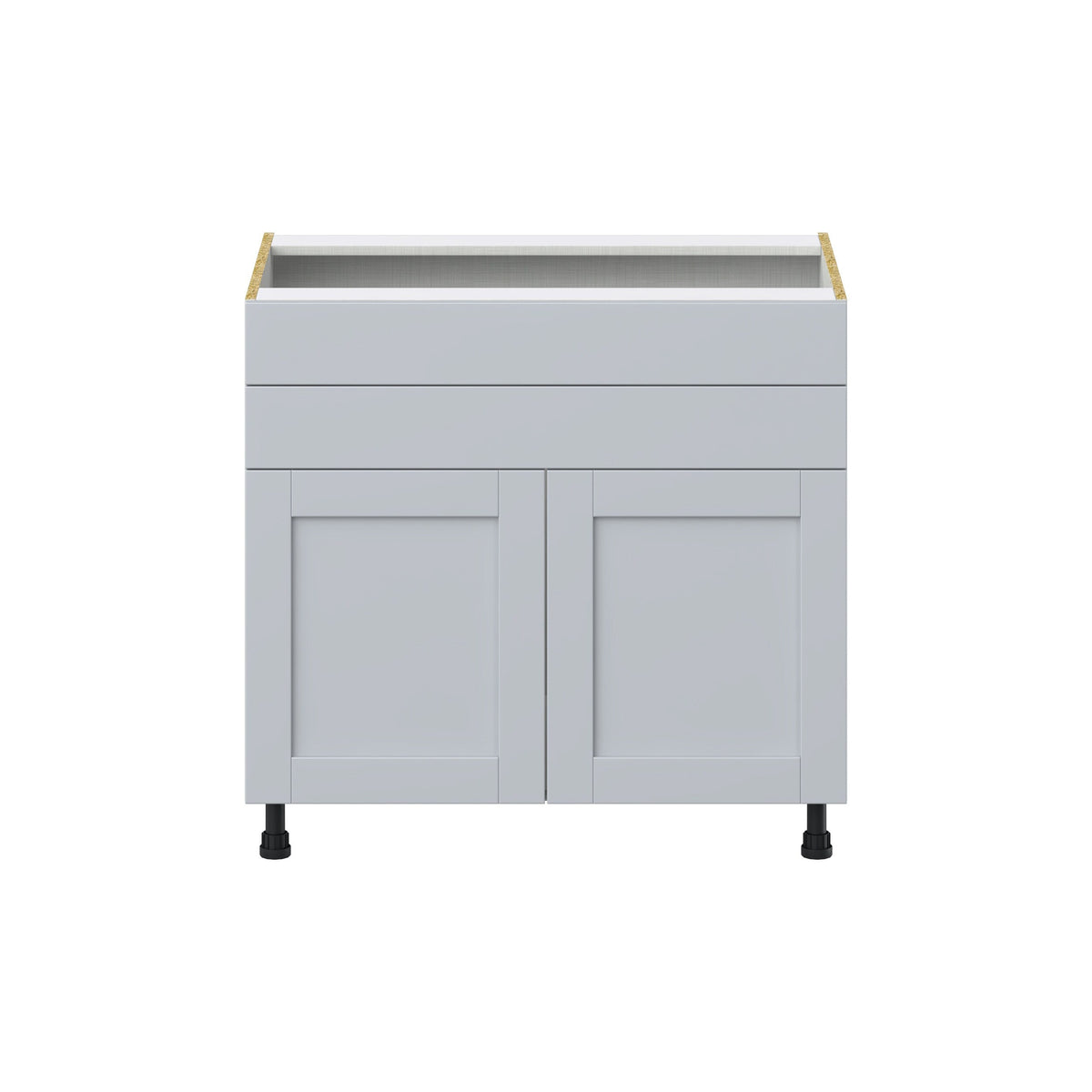 Hugo&Borg Charlesberg 36-in W x 34.5-in H x 24-in D Gray 1-Drawer Base Fully Assembled Cabinet (Flat Panel Shaker Style)