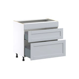 Hugo&Borg Charlesberg 36-in W x 34.5-in H x 24-in D Gray 2-Drawer Base Fully Assembled Cabinet