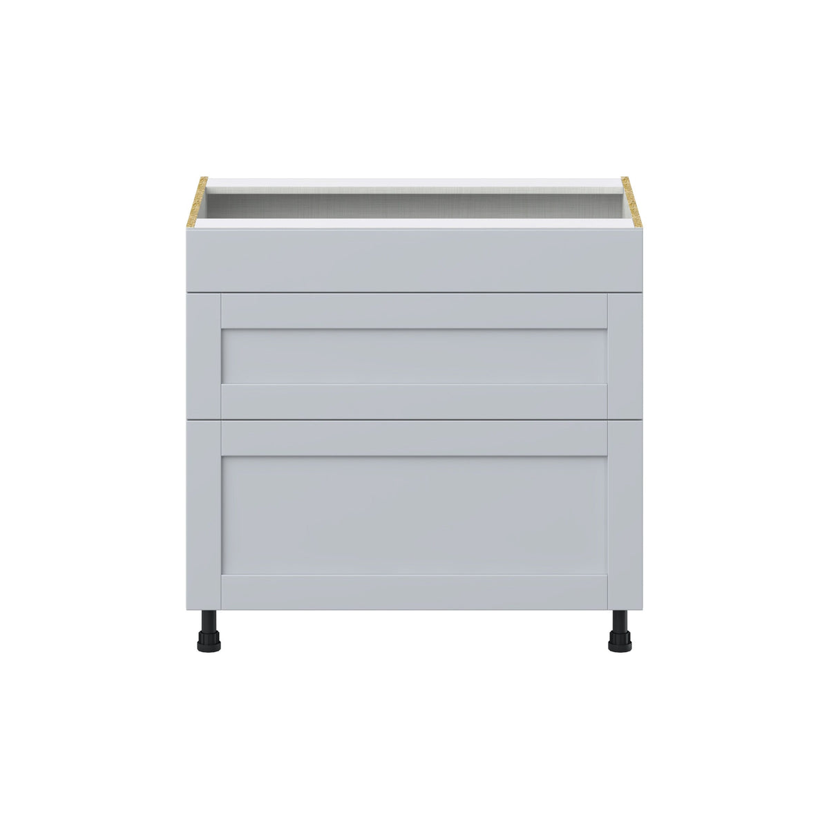 Hugo&Borg Charlesberg 36-in W x 34.5-in H x 24-in D Gray 2-Drawer Base Fully Assembled Cabinet