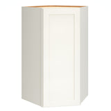 Diamond Express Jamestown 39-in W x 39-in H x 24-in D White Diagonal Corner Wall Fully Assembled Plywood Cabinet (Recessed Panel Shaker Style)