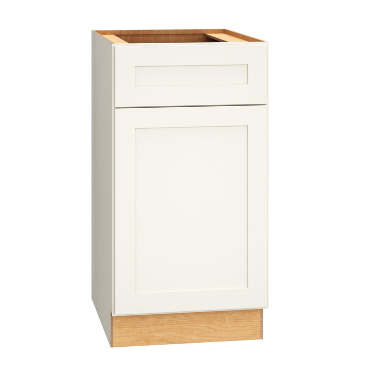 Diamond Express Jamestown 18-in W x 34.5-in H x 24-in D White 1-Drawer Base Fully Assembled Plywood Cabinet (Recessed Panel Shaker Style)