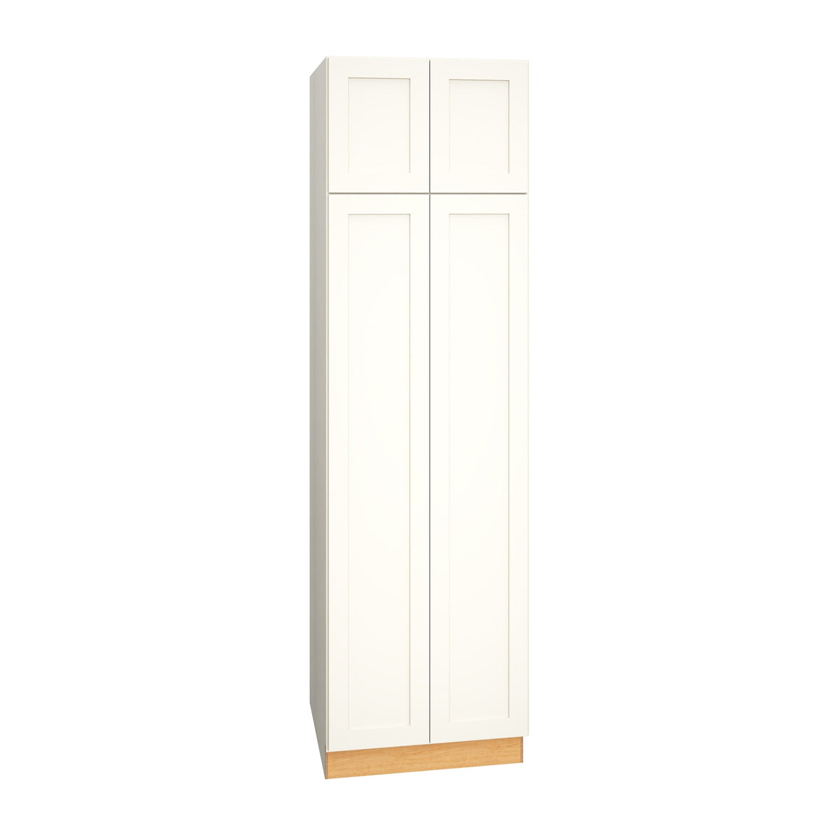 Diamond Express Jamestown 24-in W x 84-in H x 24-in D White Pantry Fully Assembled Plywood Cabinet (Recessed Panel Shaker Door Style)