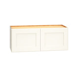 Diamond Express Jamestown 30-in W x 12-in H x 12-in D White Wall Fully Assembled Plywood Cabinet (Recessed Panel Shaker Door Style)