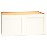 Diamond Express Jamestown 39-in W x 18-in H x 24-in D White Wall Fully Assembled Plywood Cabinet (Recessed Panel Shaker Door Style)