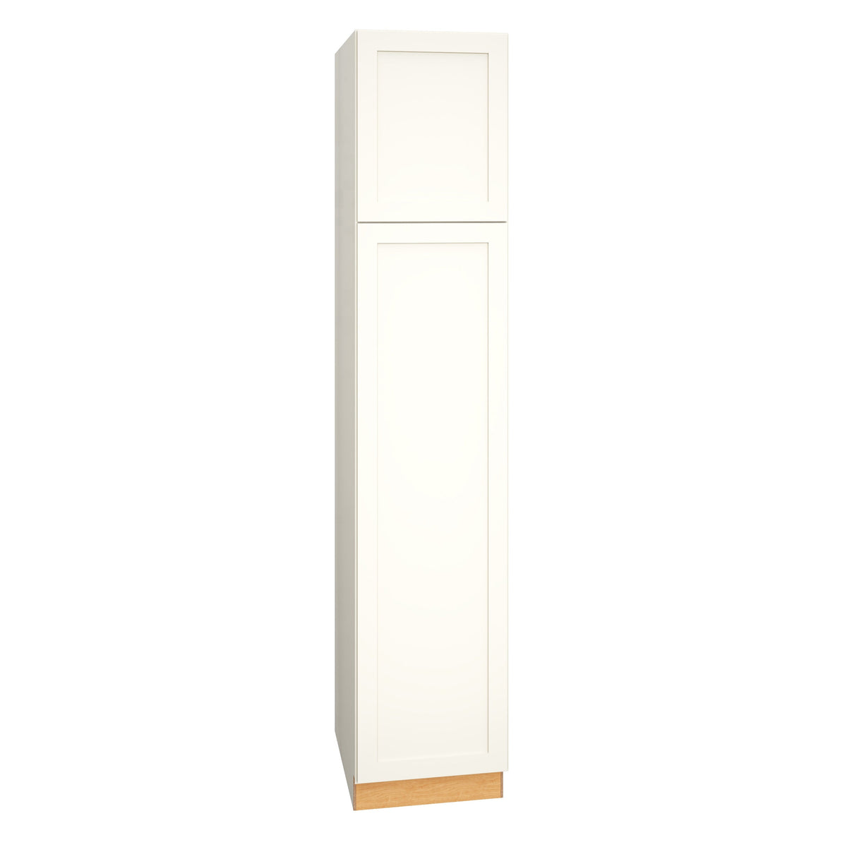 Diamond Express Jamestown 18-in W x 90-in H x 24-in D White Pantry Fully Assembled Plywood Cabinet (Recessed Panel Shaker Door Style)