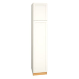 Diamond Express Jamestown 18-in W x 90-in H x 24-in D White Pantry Fully Assembled Plywood Cabinet (Recessed Panel Shaker Door Style)