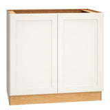 Diamond Express Jamestown 36-in W x 34.5-in H x 24-in D White Base Fully Assembled Plywood Cabinet (Recessed Panel Shaker Door Style)