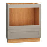 Diamond Express Jamestown 30-in W x 34.5-in H x 24-in D Cloud Gray 1-Drawer Microwave Base Fully Assembled Plywood Cabinet (Recessed Panel Shaker Style)