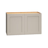 Diamond Express Jamestown 30-in W x 18-in H x 12-in D Cloud Gray Wall Fully Assembled Plywood Cabinet (Recessed Panel Shaker Door Style)