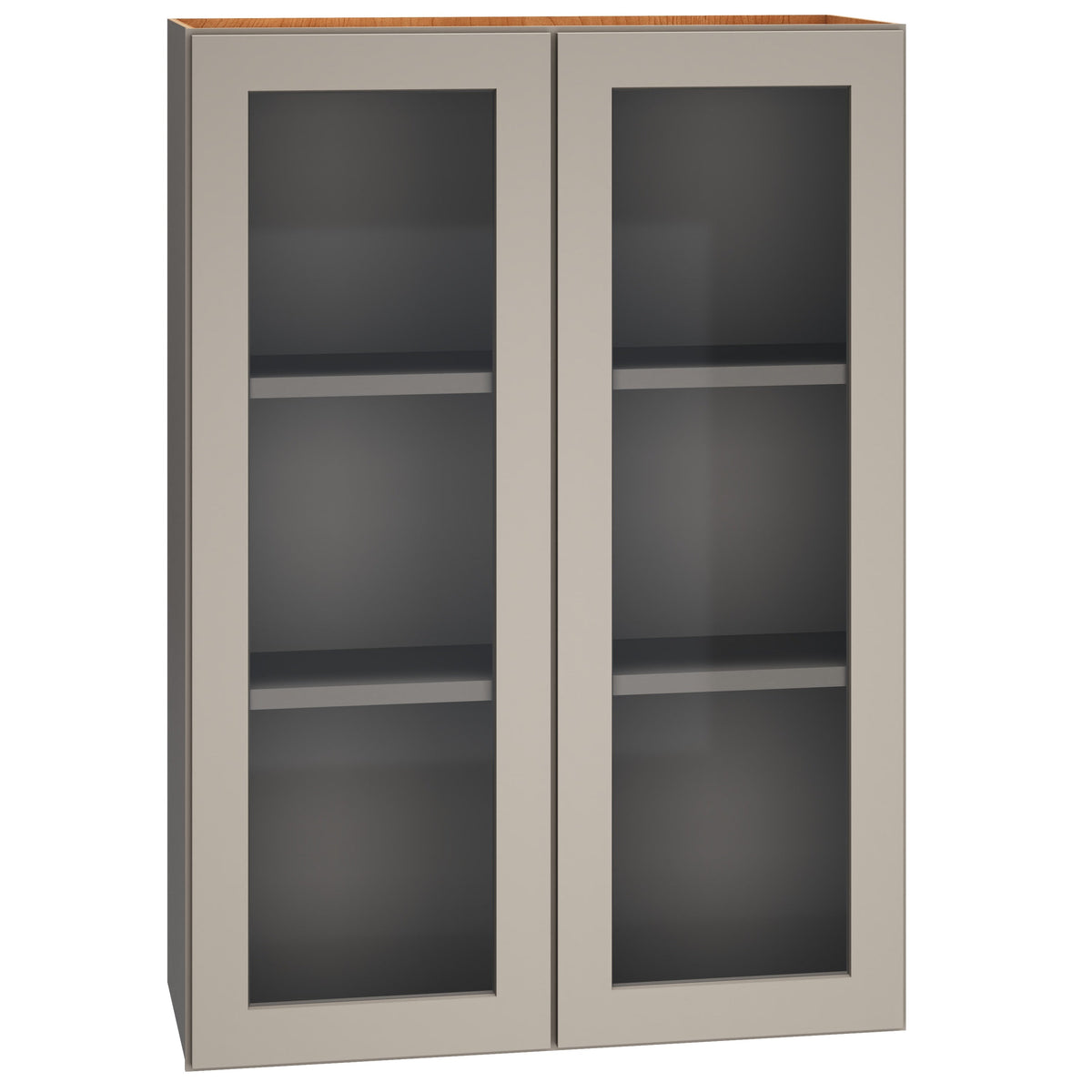 Diamond Express Jamestown 30-in W x 42-in H x 12-in D Cloud Gray Wall Fully Assembled Plywood Cabinet (Recessed Panel Shaker Door Style)