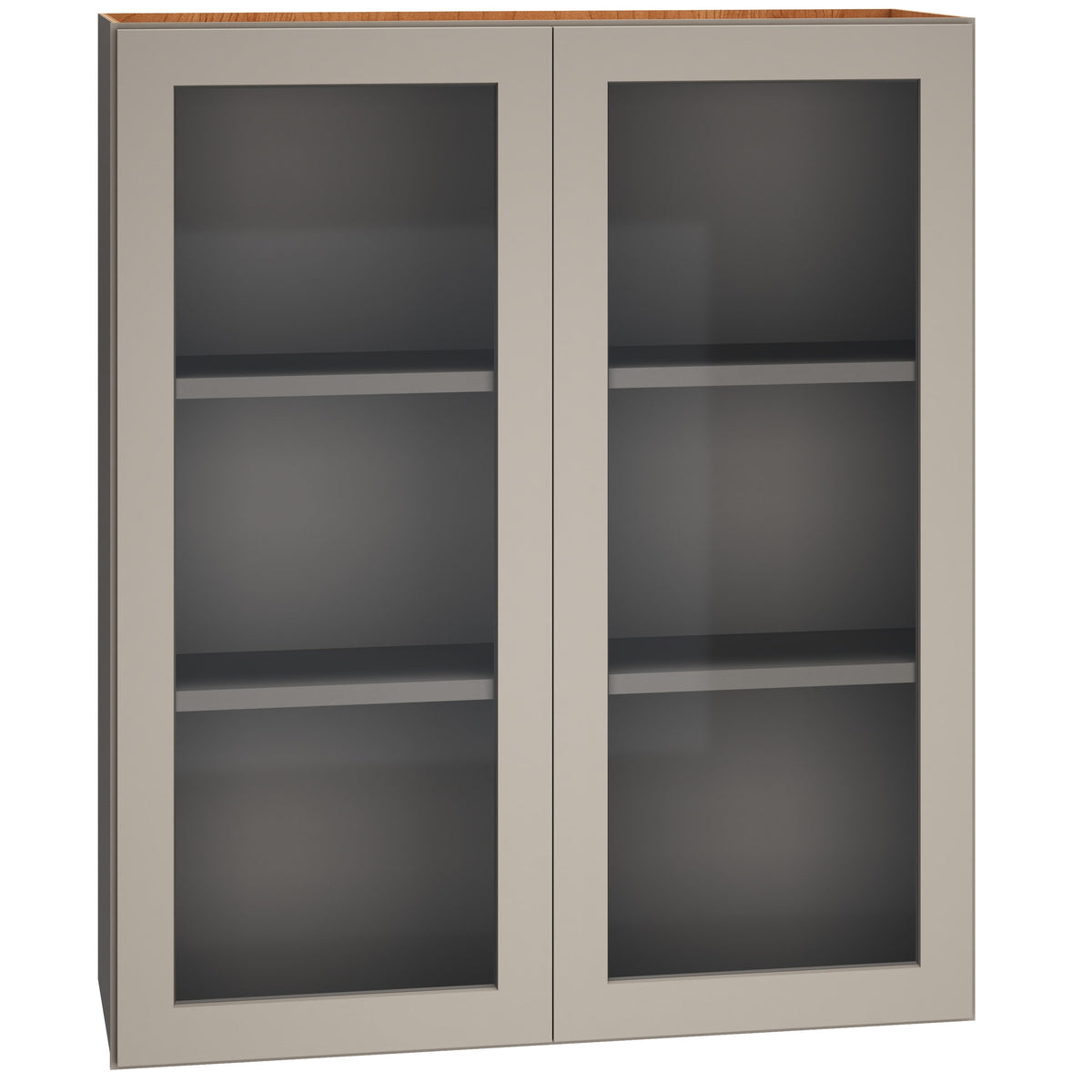 Diamond Express Jamestown 36-in W x 42-in H x 12-in D Cloud Gray Wall Fully Assembled Plywood Cabinet (Recessed Panel Shaker Door Style)