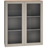 Diamond Express Jamestown 36-in W x 42-in H x 12-in D Cloud Gray Wall Fully Assembled Plywood Cabinet (Recessed Panel Shaker Door Style)
