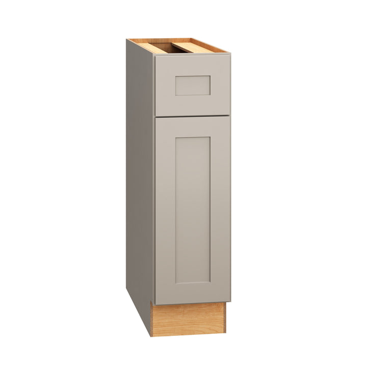 Diamond Express Jamestown 9-in W x 34.5-in H x 24-in D Cloud Gray 1-Drawer Base Fully Assembled Plywood Cabinet (Recessed Panel Shaker Style)