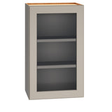 Diamond Express Jamestown 18-in W x 30-in H x 12-in D Cloud Gray Wall Fully Assembled Plywood Cabinet (Recessed Panel Shaker Door Style)