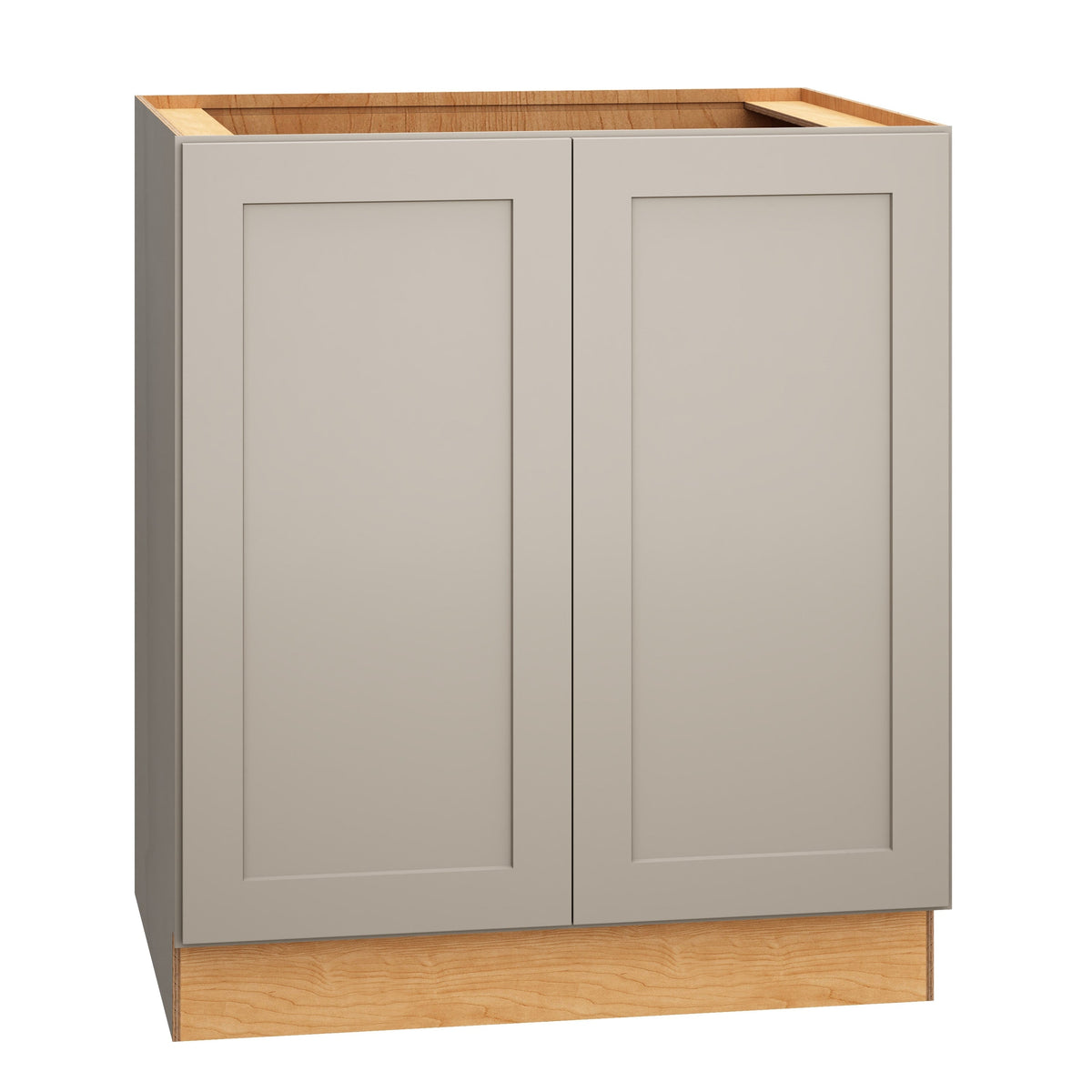 Diamond Express Jamestown 30-in W x 34.5-in H x 24-in D Cloud Gray Base Fully Assembled Plywood Cabinet (Recessed Panel Shaker Door Style)