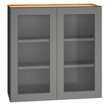 Diamond Express Jamestown 30-in W x 30-in H x 12-in D Moonstone Gray Wall Fully Assembled Plywood Cabinet (Recessed Panel Square Door Style)