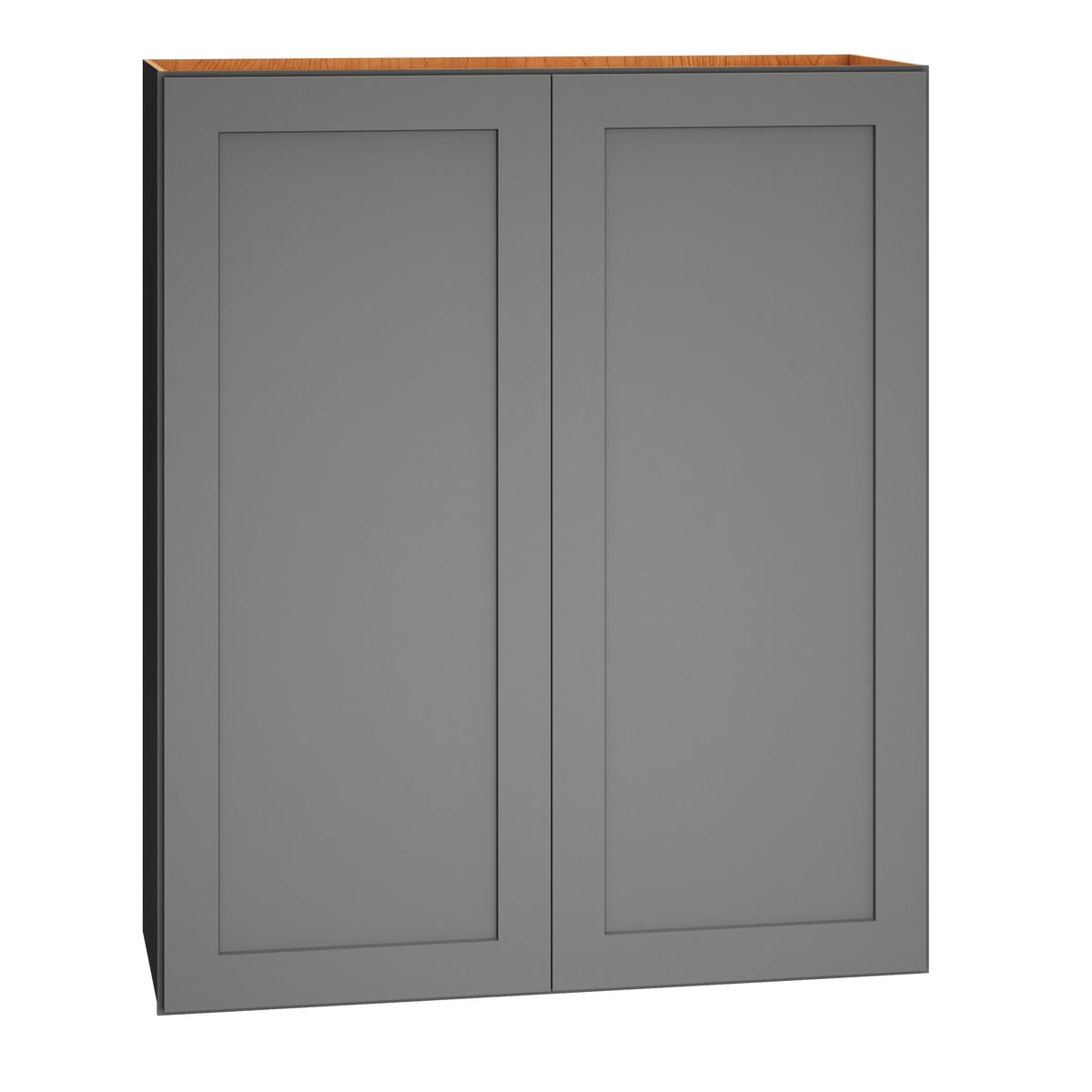 Diamond Express Jamestown 33-in W x 39-in H x 12-in D Moonstone Gray Wall Fully Assembled Plywood Cabinet (Recessed Panel Square Door Style)