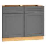 Diamond Express Jamestown 42-in W x 34.5-in H x 24-in D Moonstone Gray Sink Base Fully Assembled Plywood Cabinet (Recessed Panel Shaker Style)