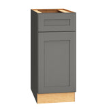 Diamond Express Jamestown 15-in W x 34.5-in H x 24-in D Moonstone Gray 1-Drawer Base Fully Assembled Plywood Cabinet (Recessed Panel Square Style)