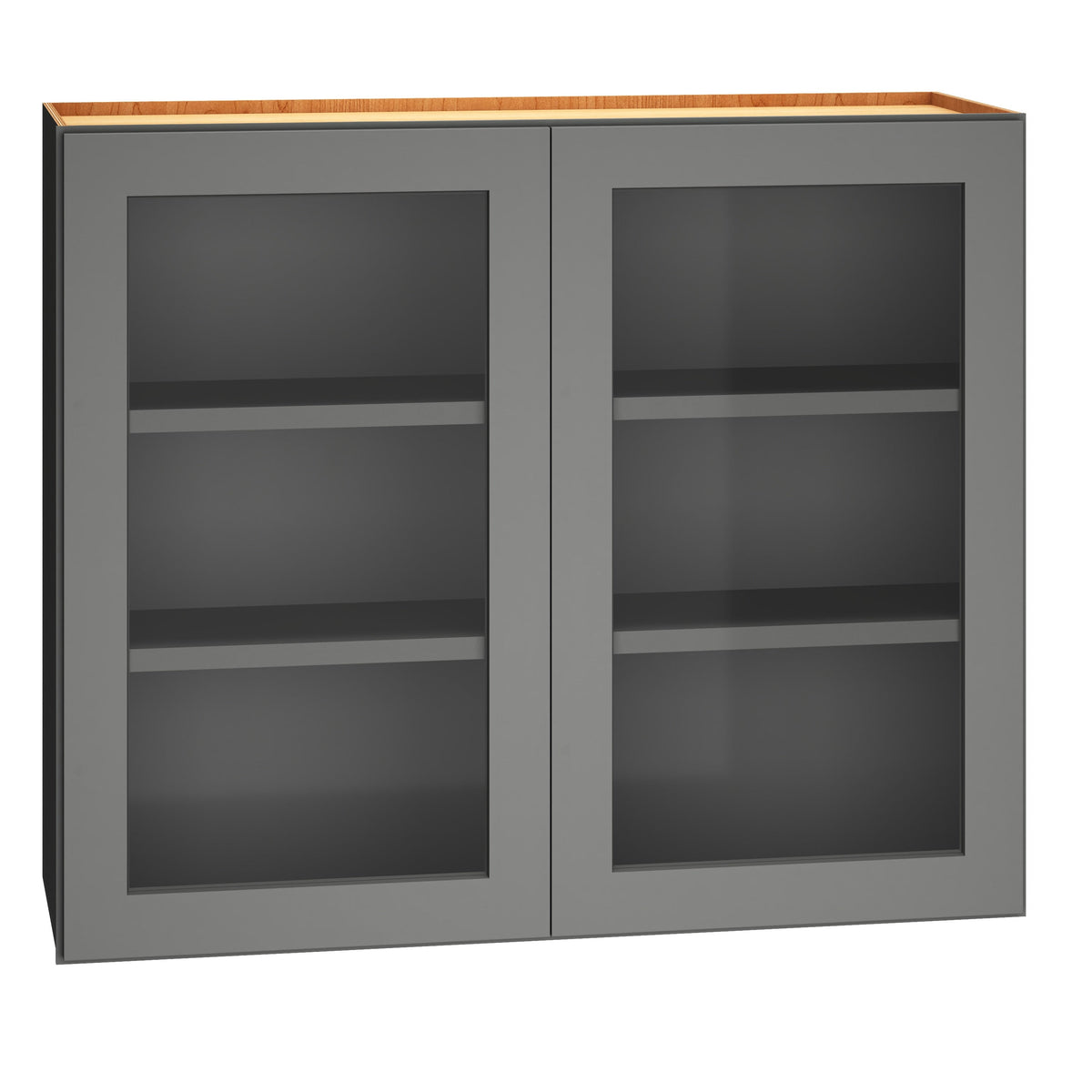 Diamond Express Jamestown 36-in W x 30-in H x 12-in D Moonstone Gray Wall Fully Assembled Plywood Cabinet (Recessed Panel Square Door Style)
