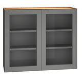 Diamond Express Jamestown 36-in W x 30-in H x 12-in D Moonstone Gray Wall Fully Assembled Plywood Cabinet (Recessed Panel Square Door Style)