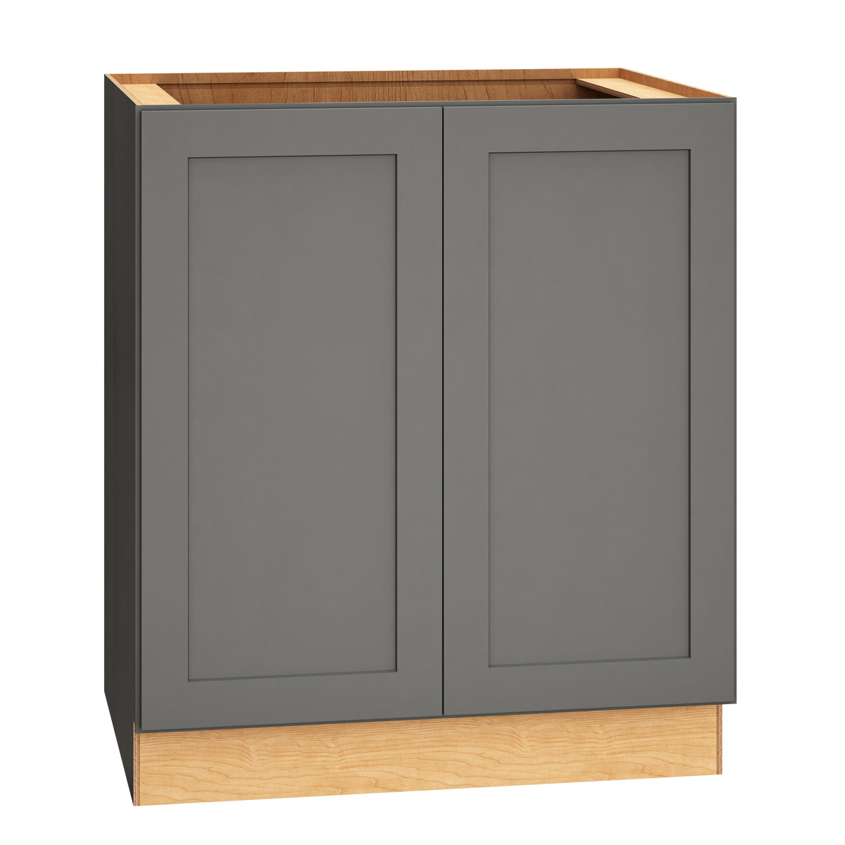 Diamond Express Jamestown 30-in W x 34.5-in H x 24-in D Moonstone Gray Base Fully Assembled Plywood Cabinet (Recessed Panel Shaker Door Style)