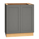 Diamond Express Jamestown 30-in W x 34.5-in H x 24-in D Moonstone Gray Base Fully Assembled Plywood Cabinet (Recessed Panel Shaker Door Style)
