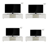 GZMR White TV Stand for 70-in TV Stands Modern/Contemporary White TV Cabinet (Accommodates TVs up to 70-in)