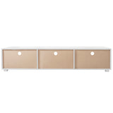 GZMR White TV Stand for 70-in TV Stands Modern/Contemporary White TV Cabinet (Accommodates TVs up to 70-in)