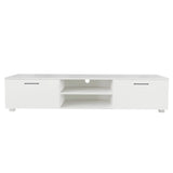 GZMR White TV Stand for 70-in TV Stands Modern/Contemporary White TV Cabinet (Accommodates TVs up to 70-in)