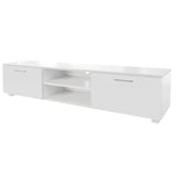 GZMR White TV Stand for 70-in TV Stands Modern/Contemporary White TV Cabinet (Accommodates TVs up to 70-in)