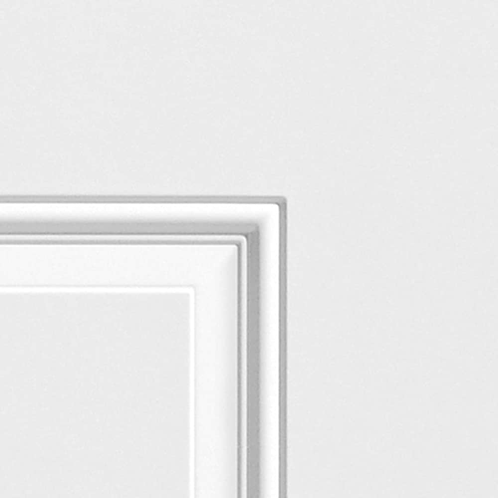 Masonite 36-in x 80-in Steel Half Lite Right-Hand Inswing Primed Prehung Single Front Door with Brickmould, Insulating Core, and Built-in Blinds