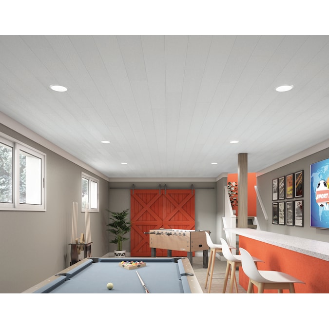 Armstrong Ceilings Easy Elegance White PVC Surface-mount Ceiling Plank Sample