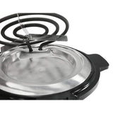 Cuisine Single Burner 9 in. Black Hot Plate with Temperature Control
