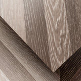 Lucida USA (Sample) BaseCore Brown Chevron Brown Wood Look 12-mil Water Resistant Peel and Stick Vinyl Tile