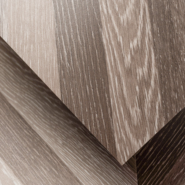 Lucida USA (Sample) BaseCore Brown Chevron Brown Wood Look 12-mil Water Resistant Peel and Stick Vinyl Tile