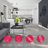 Lucida USA (Sample) BaseCore Light Grey Gray Wood Look 12-mil Water Resistant Peel and Stick Vinyl Tile