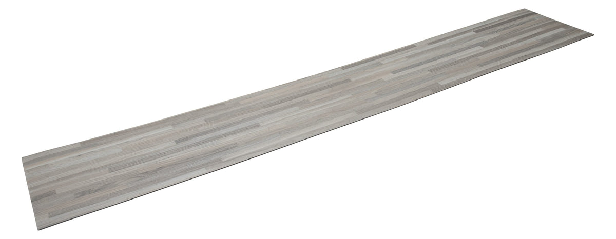 Lucida USA (Sample) BaseCore Light Grey Gray Wood Look 12-mil Water Resistant Peel and Stick Vinyl Tile