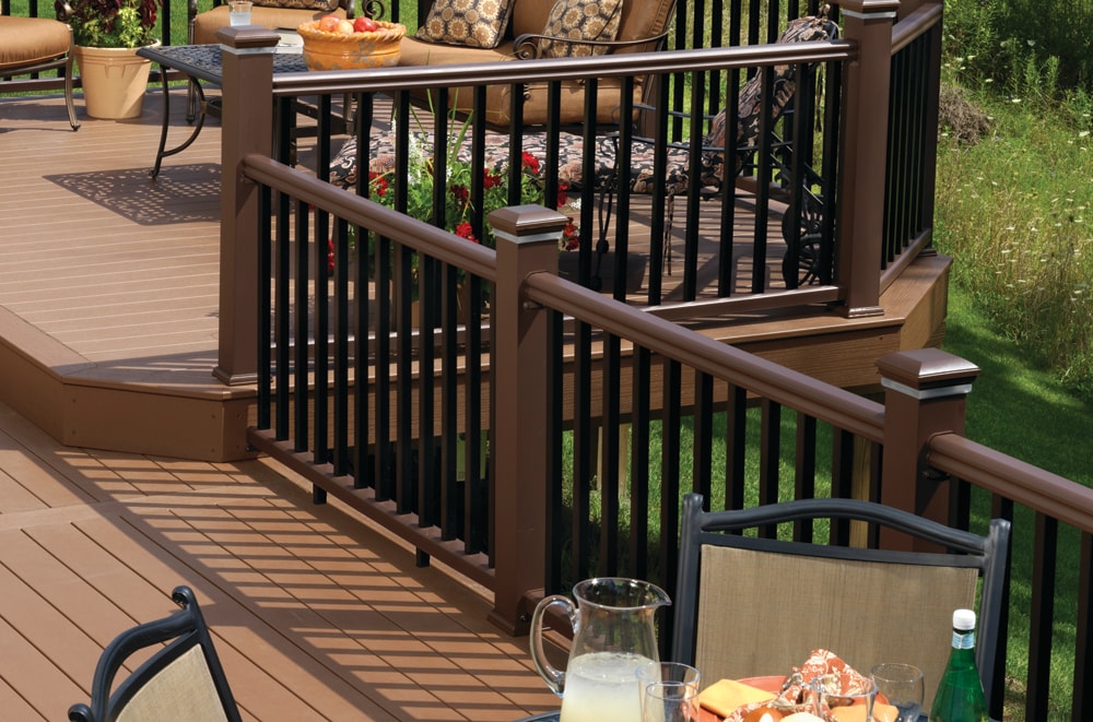 TimberTech RadianceRail Express 8-ft x 36-in Kona Composite Deck Rail Kit