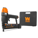 WEN 18-Gauge 2-in-1 Pneumatic 2 in. Brad Nailer and 1/4 in. Crown Stapler, Model 61722K