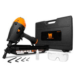 WEN 61731 3-in-1 Pneumatic 21°, 28° & 34° Framing Nailer with Carrying Case