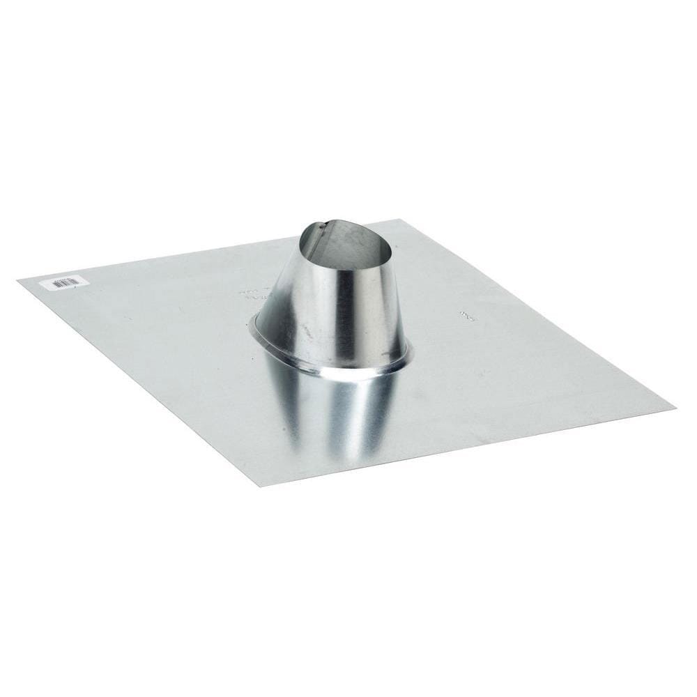 Galvanized Plumber’s Roof Pipe Flashing, 1-1/2 in (Mill Finish)