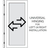 Pella Rolscreen 36-in x 81-in Poplar White Full-View Aluminum Storm Door with Retractable Screen