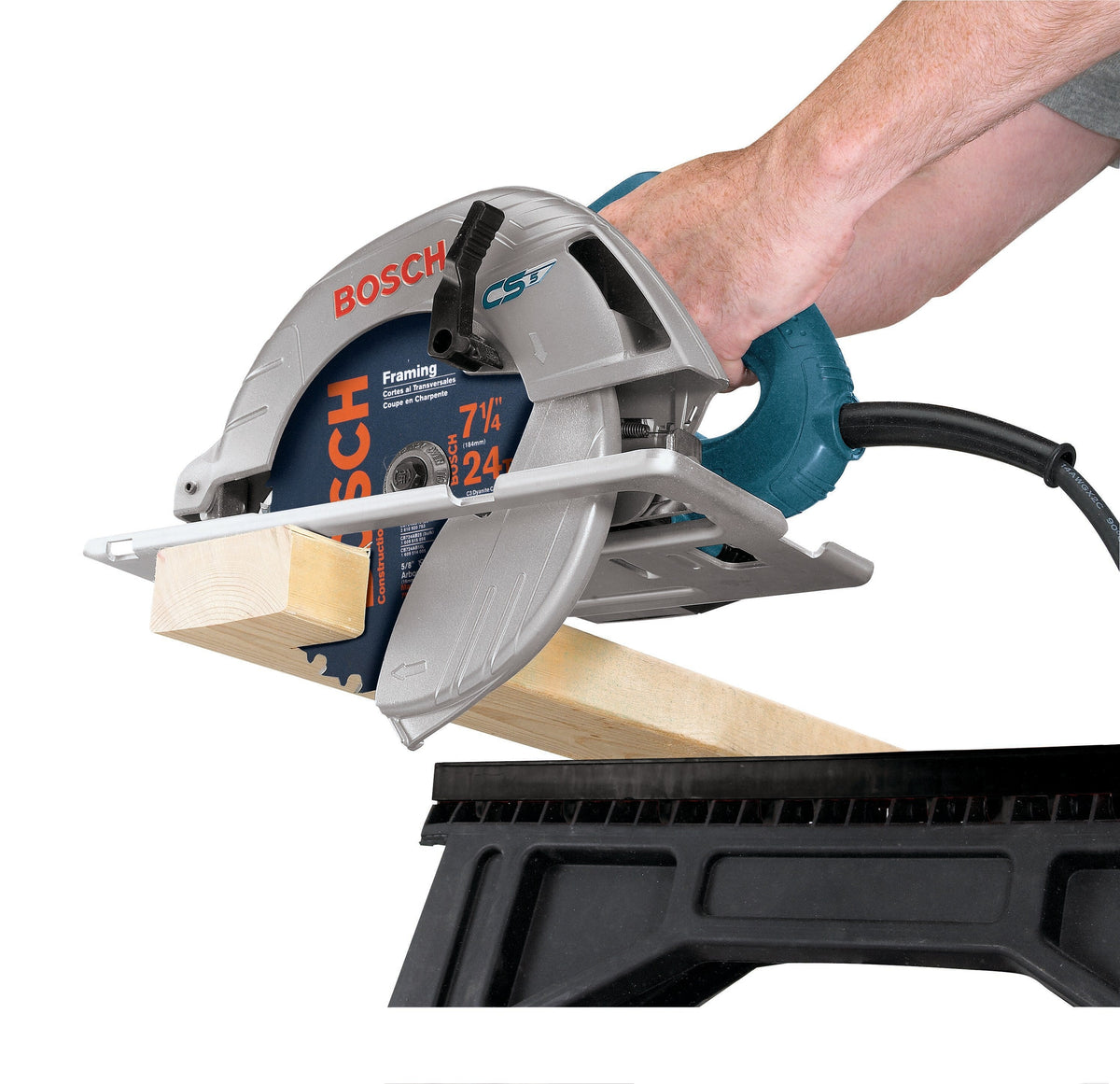 Bosch 15-Amp 7-1/4-in Corded Circular Saw with Steel Shoe (CS5)