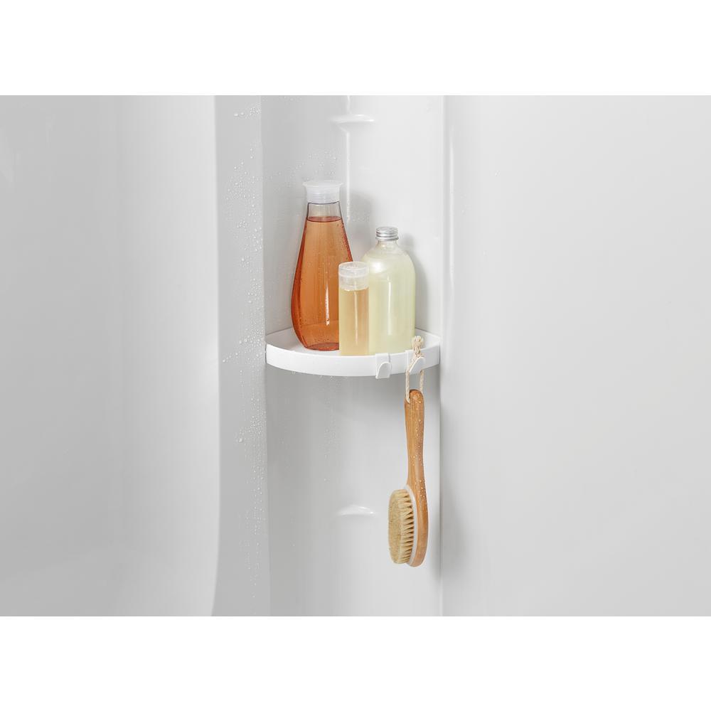 36 in. x 34 in. Single-Threshold Shower Base with Center Drain in White - Super Arbor