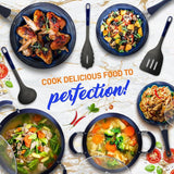 Elegant Diamond 11-Piece Aluminum Nonstick Cookware Set in Blue