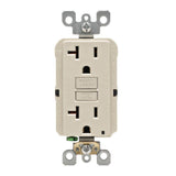 20 Amp Self-Test SmartlockPro Slim GFCI Duplex Outlet, White (3-Pack) - Super Arbor